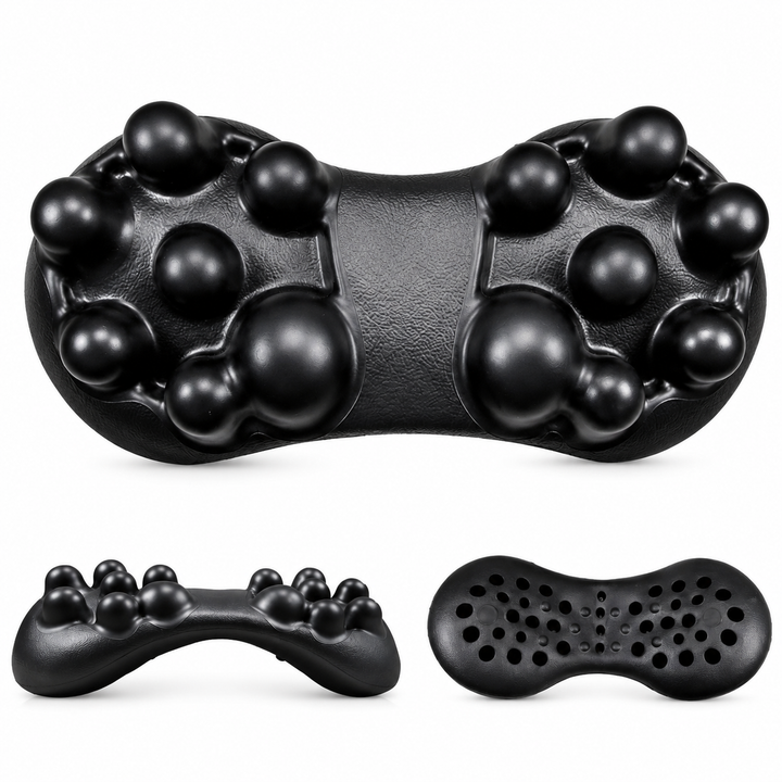 Premium Trigger Point Massager Tool Deep Tissue Muscle Release 14 Nodes Ergonomic Design for Lower Back Glutes Hips Gym Work Daily Use Portable