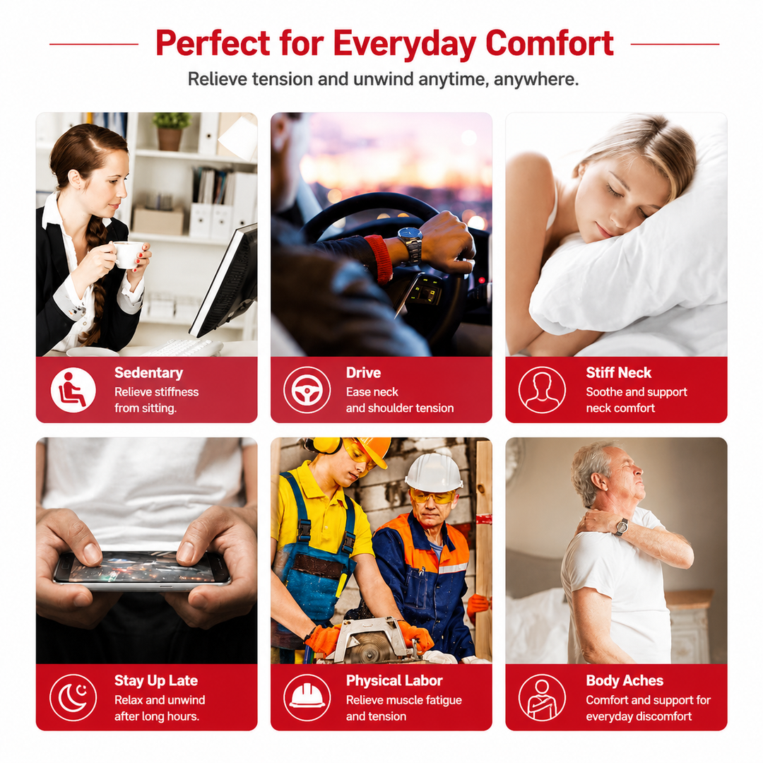 Premium USB Handheld Electric Massager High Frequency Vibration Wand Neck Back Muscle Relief Deep Tissue Massage Device 5 Modes Cordless Use