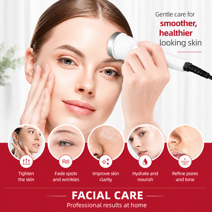 Premium Ultrasonic Beauty Device 1MHz Facial Massager Eye Face Care Machine Portable Skin Care Tool Ultrasonic Facial Massager Home Use Device