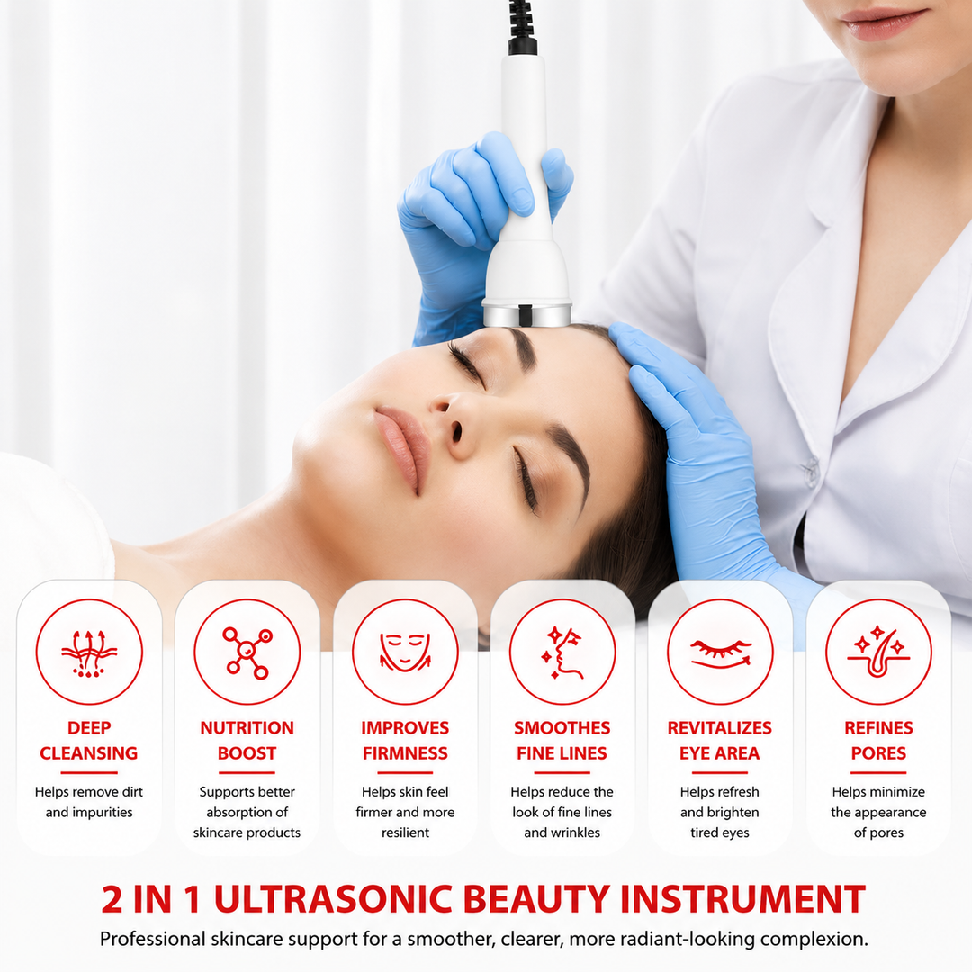 Premium Ultrasonic Beauty Device 1MHz Facial Massager Eye Face Care Machine Portable Skin Care Tool Ultrasonic Facial Massager Home Use Device