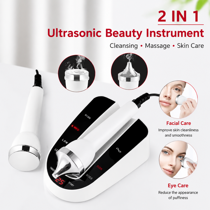 Premium Ultrasonic Beauty Device 1MHz Facial Massager Eye Face Care Machine Portable Skin Care Tool Ultrasonic Facial Massager Home Use Device