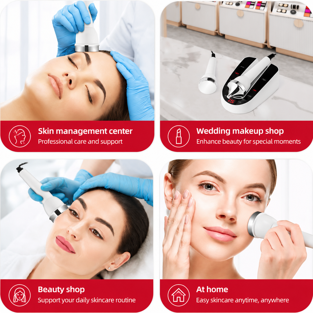 Premium Ultrasonic Beauty Device 1MHz Facial Massager Eye Face Care Machine Portable Skin Care Tool Ultrasonic Facial Massager Home Use Device
