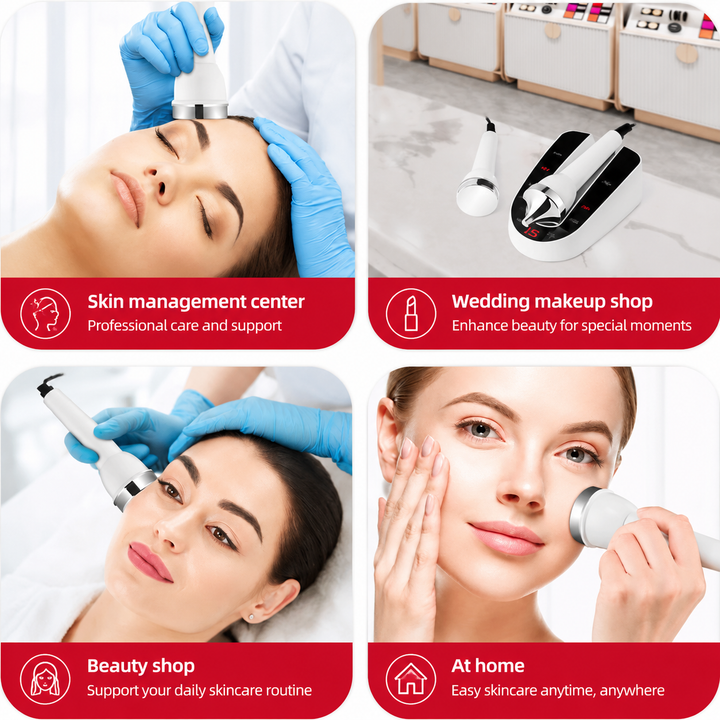 Premium Ultrasonic Beauty Device 1MHz Facial Massager Eye Face Care Machine Portable Skin Care Tool Ultrasonic Facial Massager Home Use Device