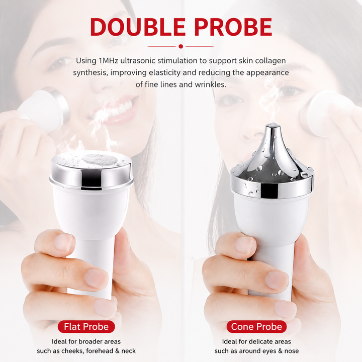 Premium Ultrasonic Beauty Device 1MHz Facial Massager Eye Face Care Machine Portable Skin Care Tool Ultrasonic Facial Massager Home Use Device