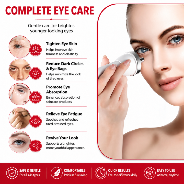 Premium Ultrasound Beauty Machine High Frequency Facial &amp; Eye Massager Ultrasonic Skin Cleansing Device Face Lifting SPA Skin Care Portable Beauty Tool