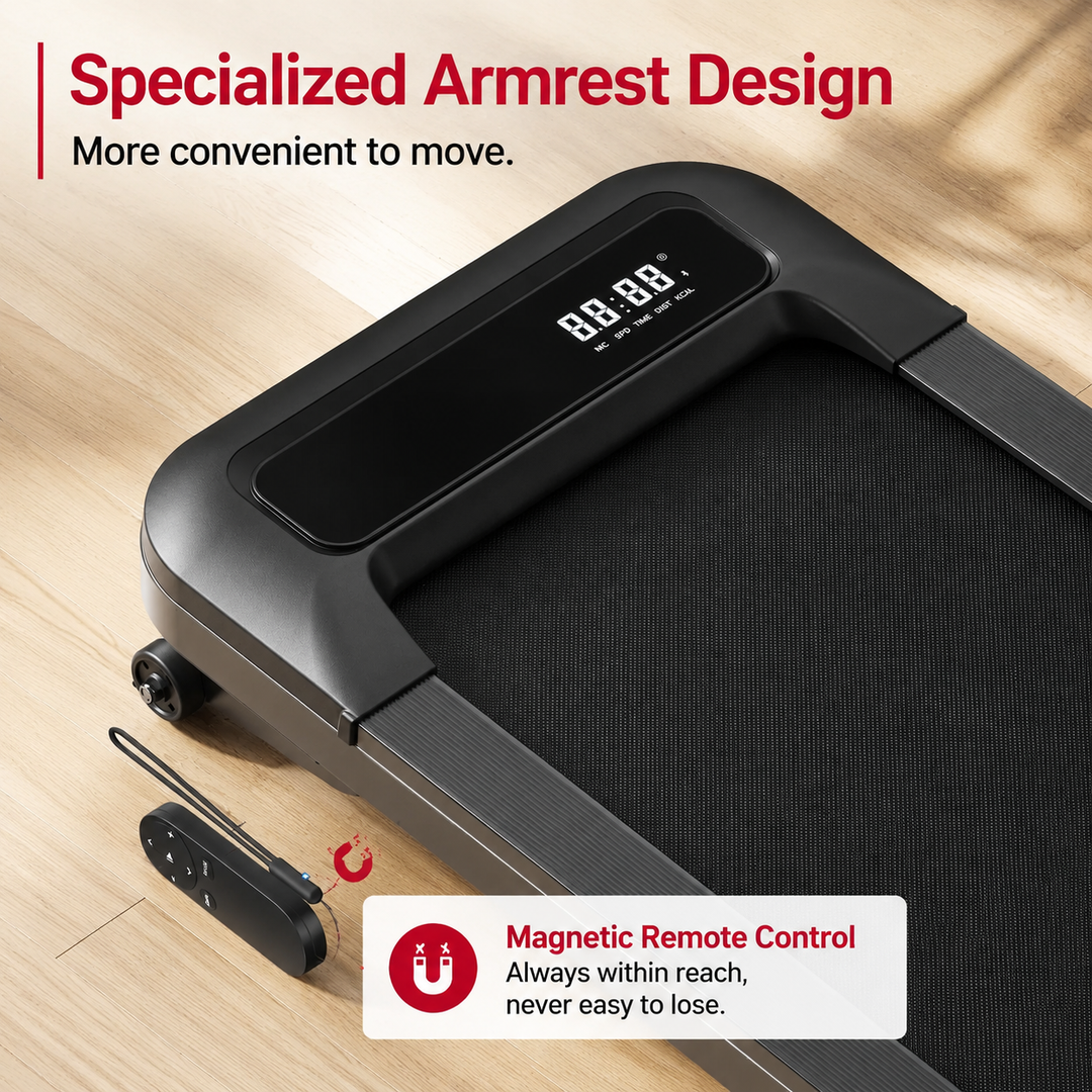 Premium Under Desk Walking Pad Treadmill 2.5HP Quiet Motor 9% Incline Bluetooth App Foldable Compact Home Office Fitness Treadmill Walking Machine