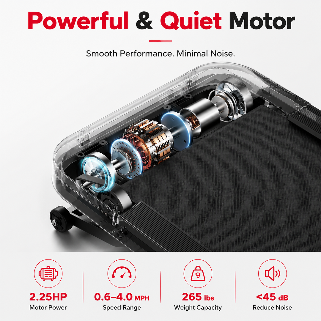 Premium Under Desk Walking Pad Treadmill 2.5HP Quiet Motor 9% Incline Bluetooth App Foldable Compact Home Office Fitness Treadmill Walking Machine