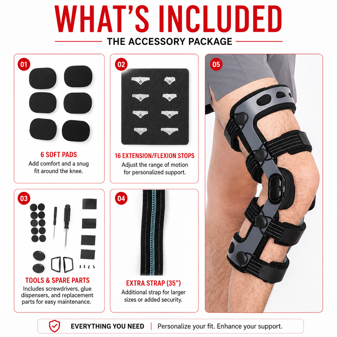 Premium Unloader Knee Brace Arthritis Pain Relief Knee Support ROM Stabilizer Adjustable Osteoarthritis Post Surgery Knee Brace FDA Registered