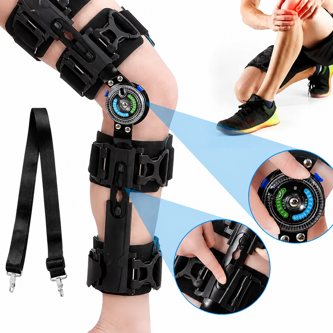 Premium Unloader Knee Brace Arthritis Pain Relief Osteoarthritis Support Adjustable ROM Stabilizer Post Surgery Knee Support Brace One Size FDA