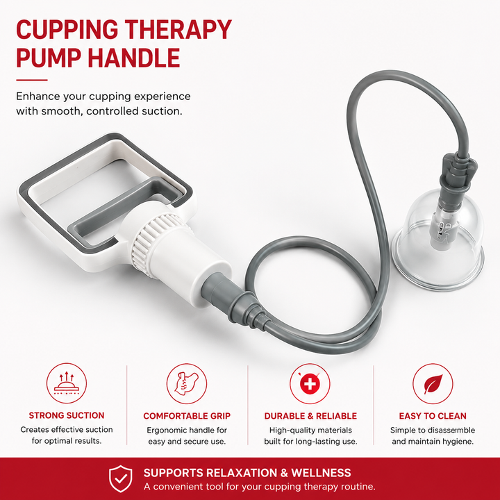 Premium Vacuum Cupping Set Suction Cups Hand Pump Plastic Cups Massage Kit Portable Body Therapy Cups Home Clinic Daily Use Comfort Device