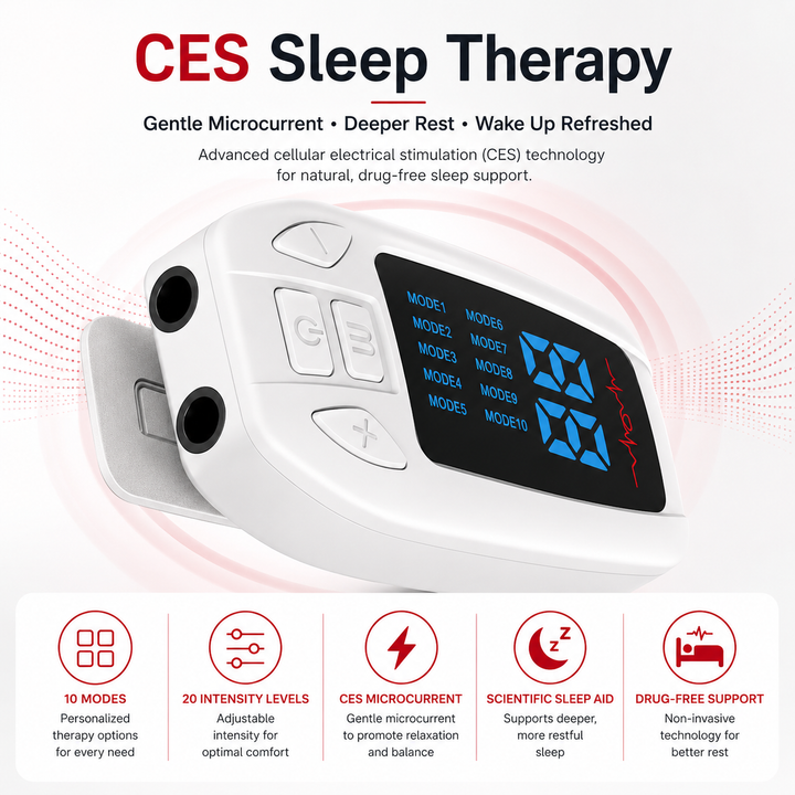 Premium Vagus Nerve Stimulator Sleep Aid Ear Clip Neurostimulation Device for Relaxation Stress Relief Sleep Support Portable Wellness Use Daily