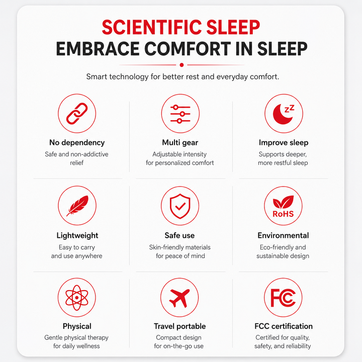 Premium Vagus Nerve Stimulator Sleep Aid Ear Clip Neurostimulation Device for Relaxation Stress Relief Sleep Support Portable Wellness Use Daily
