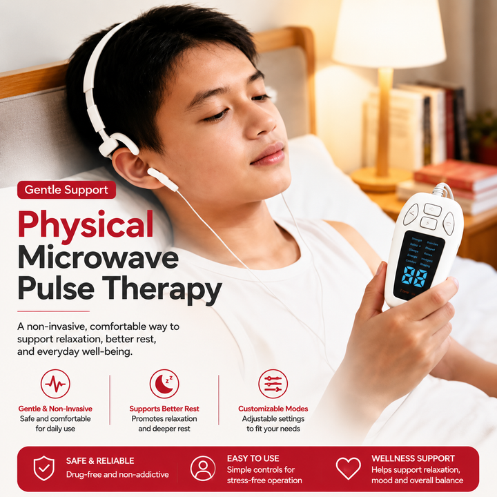 Premium Vagus Nerve Stimulator Sleep Aid Ear Clip Neurostimulation Device for Relaxation Stress Relief Sleep Support Portable Wellness Use Daily