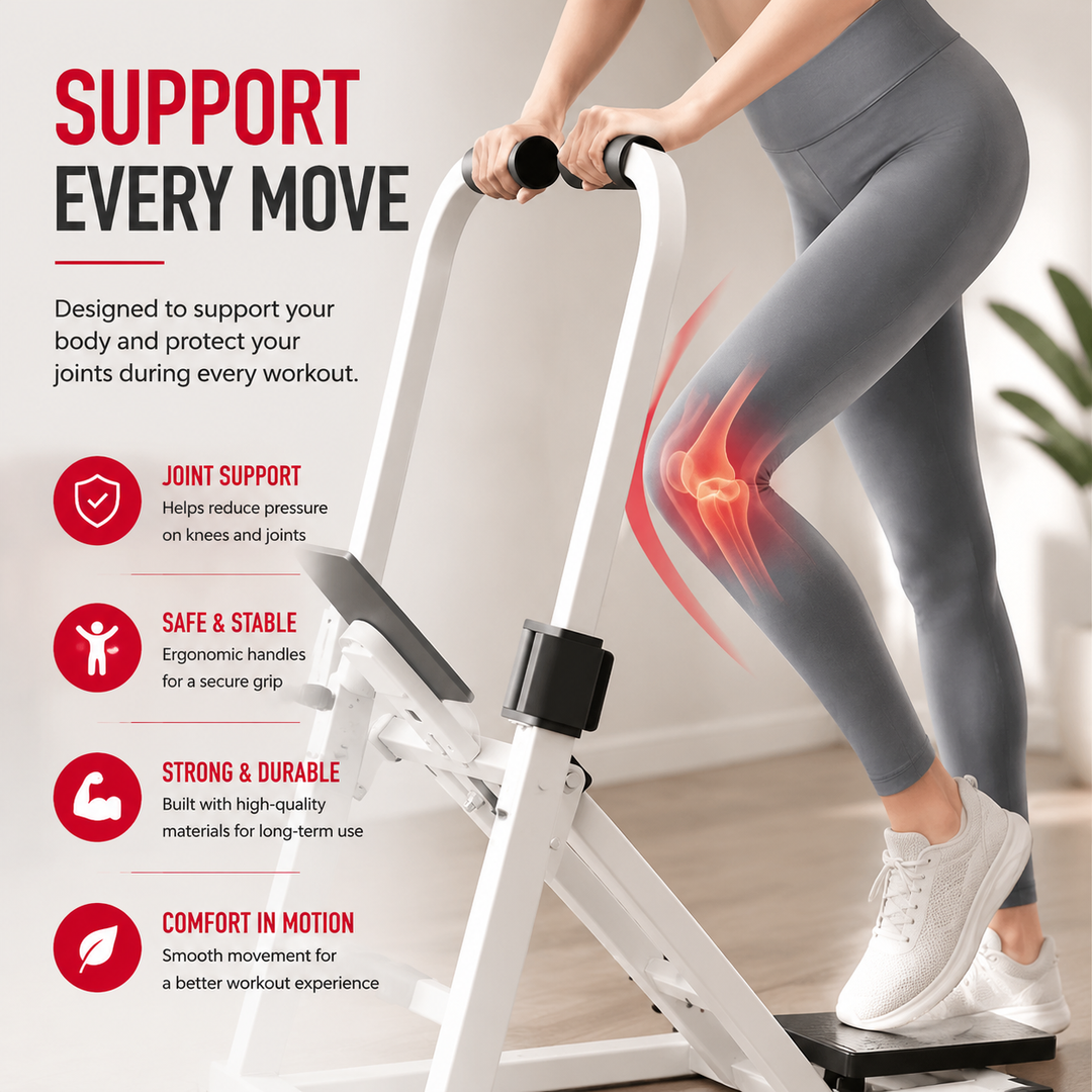 Premium Vertical Climber Machine Foldable Home Cardio Strength Training Climbing Exercise Equipment Adjustable Resistance 300 lb Capacity Steel Frame