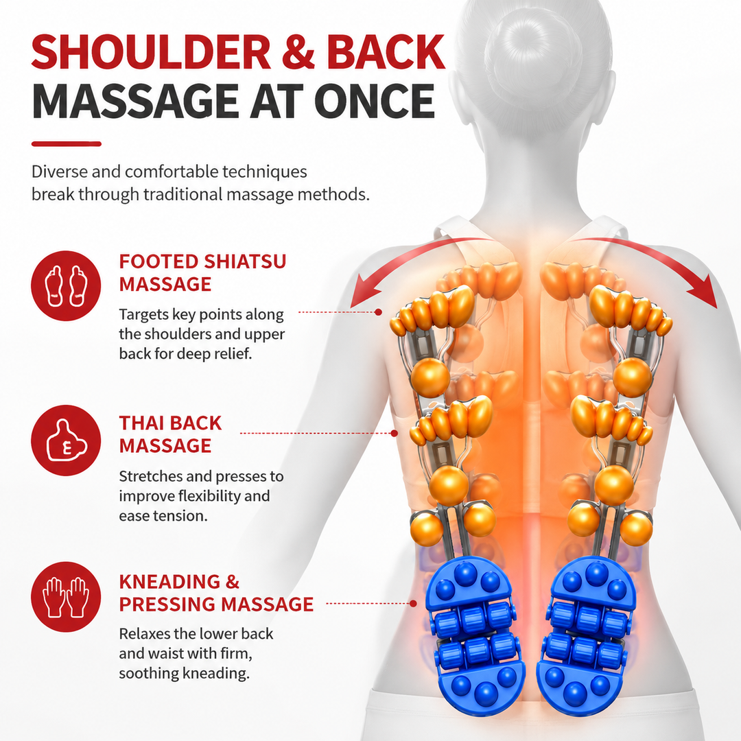 Premium Vibrating Massage Chair Cushion Heated Neck Back Muscle Massager Remote Control Electric Seat Pad Fatigue Relief Home Office Use Gift