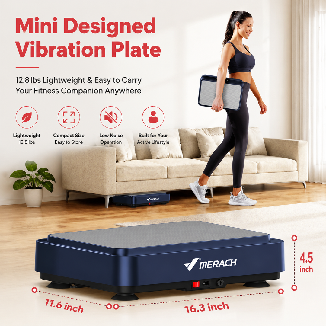 Premium Vibration Plate Exercise Machine 99 Speed Whole Body Workout Platform Lymphatic Drainage Fat Burning Pain Relief Home Fitness Machine with Bands and Remote Control
