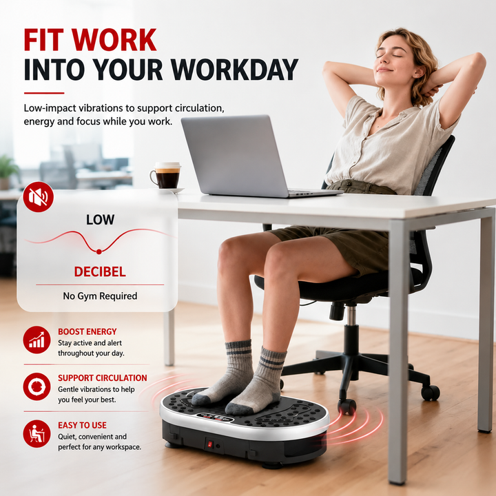 Premium Vibration Plate Exercise Machine Full Body Shaker 120 Speed Levels 9 Programs Remote Control 300 lb Capacity Home Fitness Platform