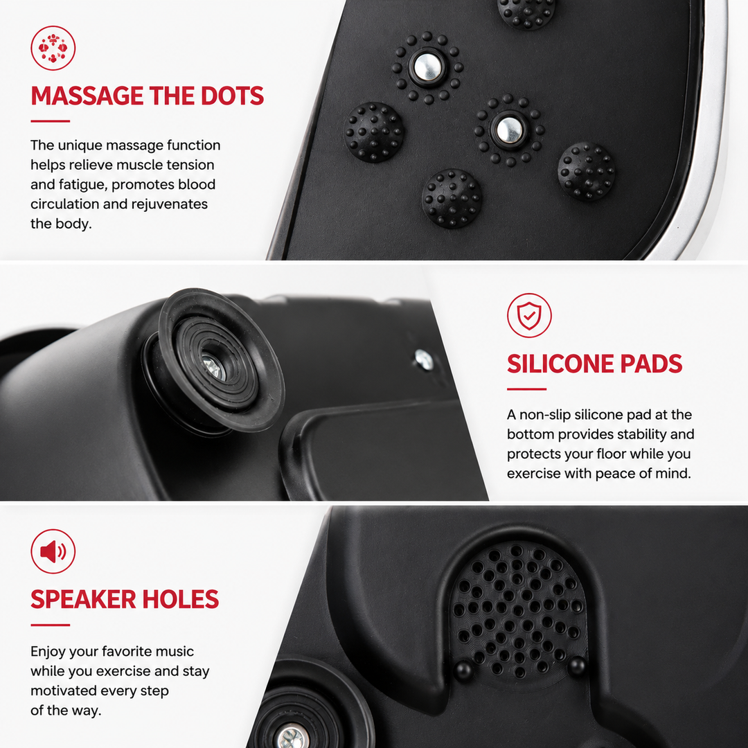 Premium Vibration Plate Exercise Machine Full Body Shaker 99 Speed Levels 5 Programs LCD Display Remote Control Home Fitness Platform