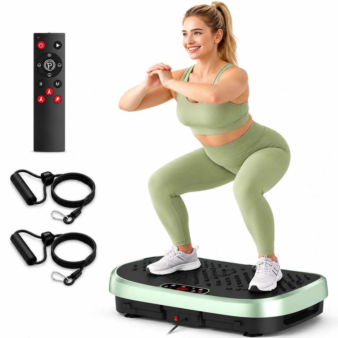 Premium Vibration Plate Exercise Machine Whole Body Shaker 120 Speed Levels 330 lb Capacity Non-Slip Platform Home Fitness Platform
