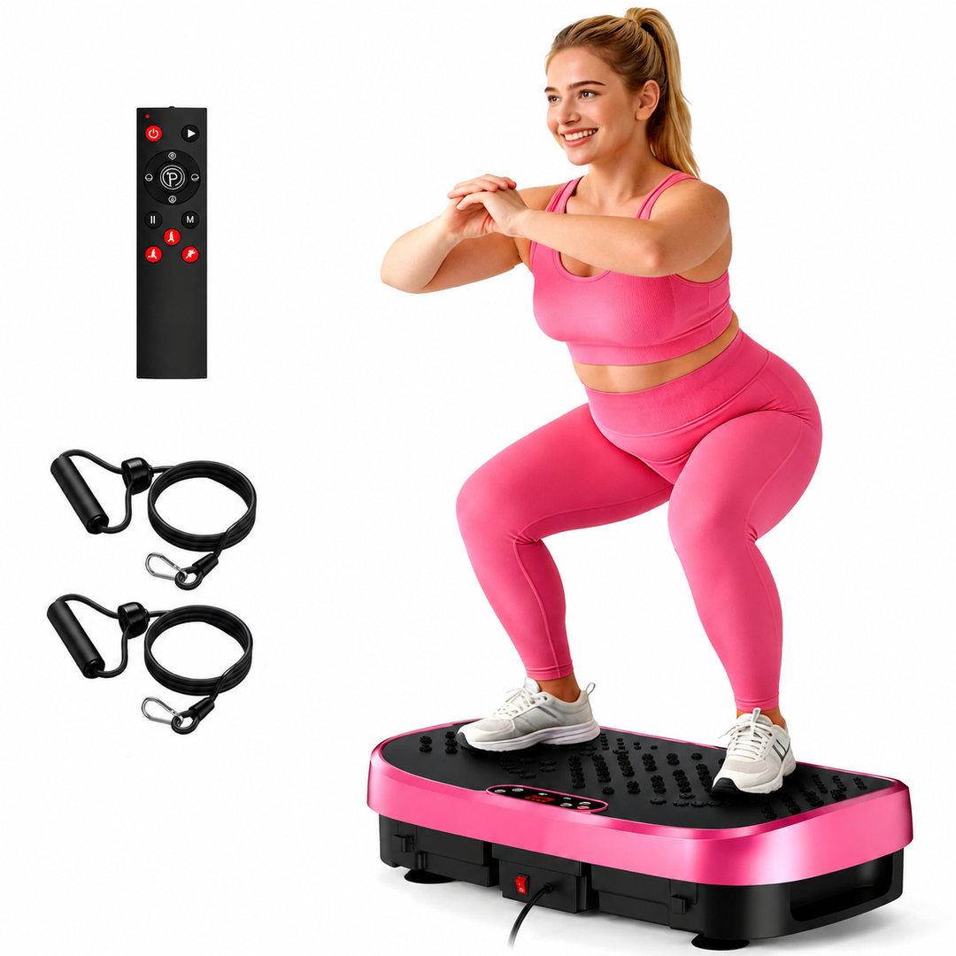 Premium Vibration Plate Exercise Machine Whole Body Shaker 120 Speed Levels 330 lb Capacity Non-Slip Platform Home Fitness Platform