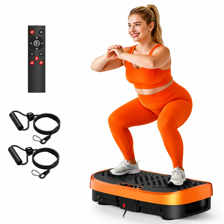 Premium Vibration Plate Exercise Machine Whole Body Shaker 120 Speed Levels 330 lb Capacity Non-Slip Platform Home Fitness Platform