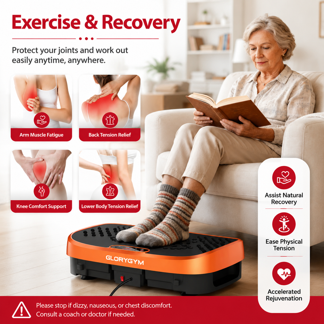 Premium Vibration Plate Exercise Machine Whole Body Shaker 120 Speed Levels 330 lb Capacity Non-Slip Platform Home Fitness Platform