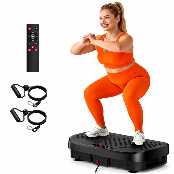 Premium Vibration Plate Exercise Machine Whole Body Shaker 120 Speed Levels 330 lb Capacity Non-Slip Platform Home Fitness Platform