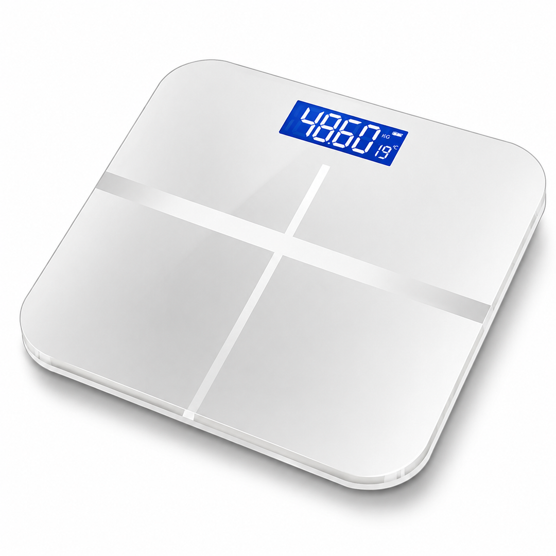 Premium Voice Broadcast Body Fat Scale 8 Electrode Smart Bioimpedance Analyzer BMI Muscle Fat Weight Health Tracker App Sync LCD Solar Scale