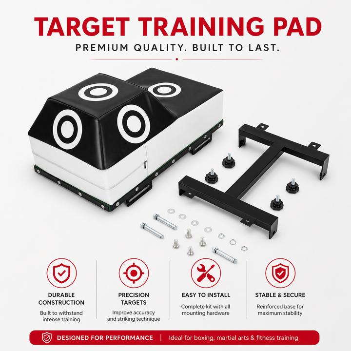 Premium Wall Mount Boxing Training Target Uppercut Punching Pad 4 Hit Points PU EVA Home Gym Boxing Trainer Space Saving Fitness Wall Bag