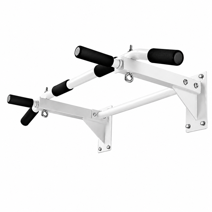 Premium Wall Mounted Pull-Up Bar Heavy Duty Chin-Up Bar Multi Grip Strength Training Home Gym Core Back Workout Equipment 200KG Capacity Steel Frame