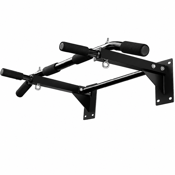 Premium Wall Mounted Pull-Up Bar Heavy Duty Chin-Up Bar Multi Grip Strength Training Home Gym Upper Body Core Workout Equipment 200KG Capacity