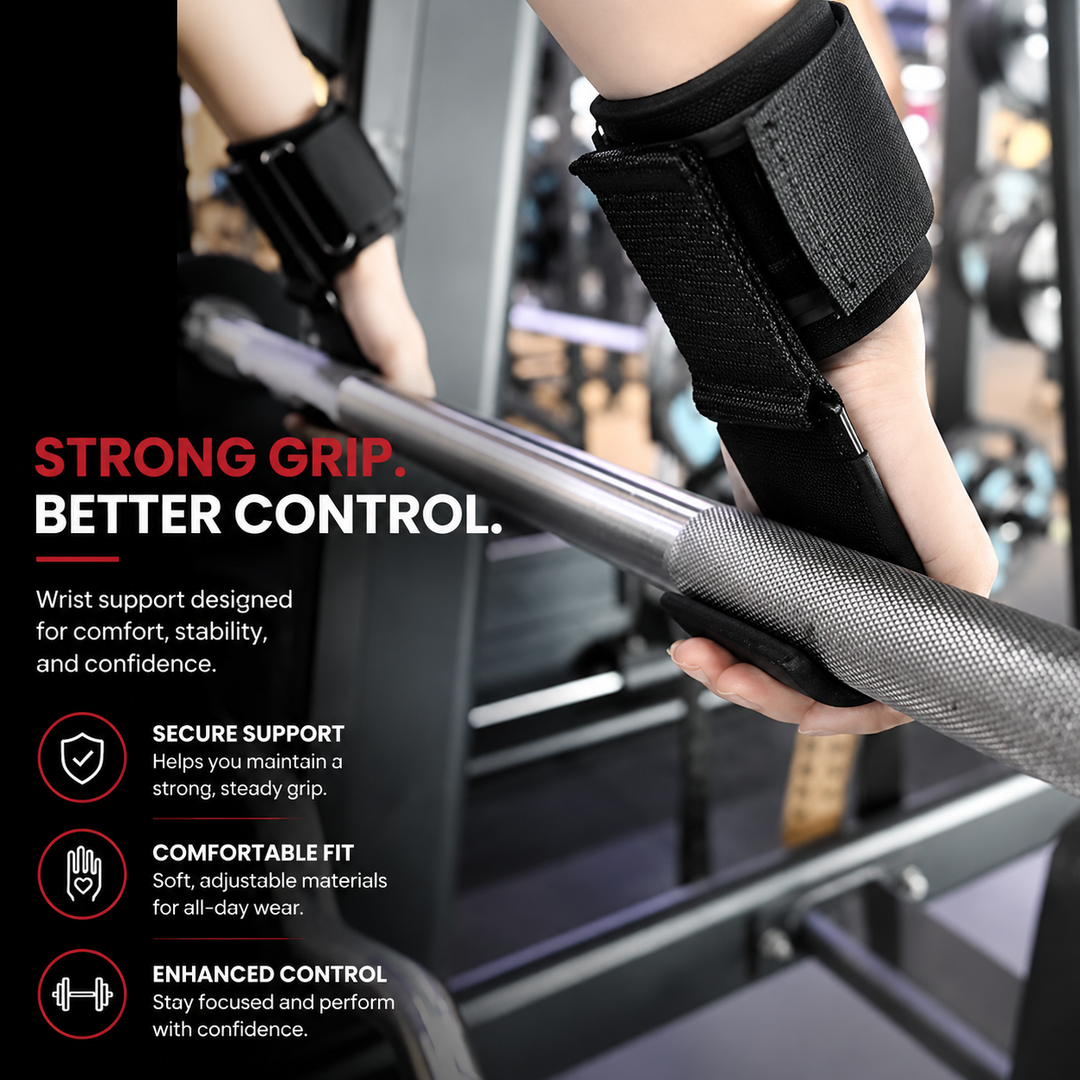 Premium Weight Lifting Hook Grips Wrist Wraps Steel Hooks Non Slip Lifting Straps Adjustable Gym Training Hooks Pair Deadlift Pull Up Support Gear