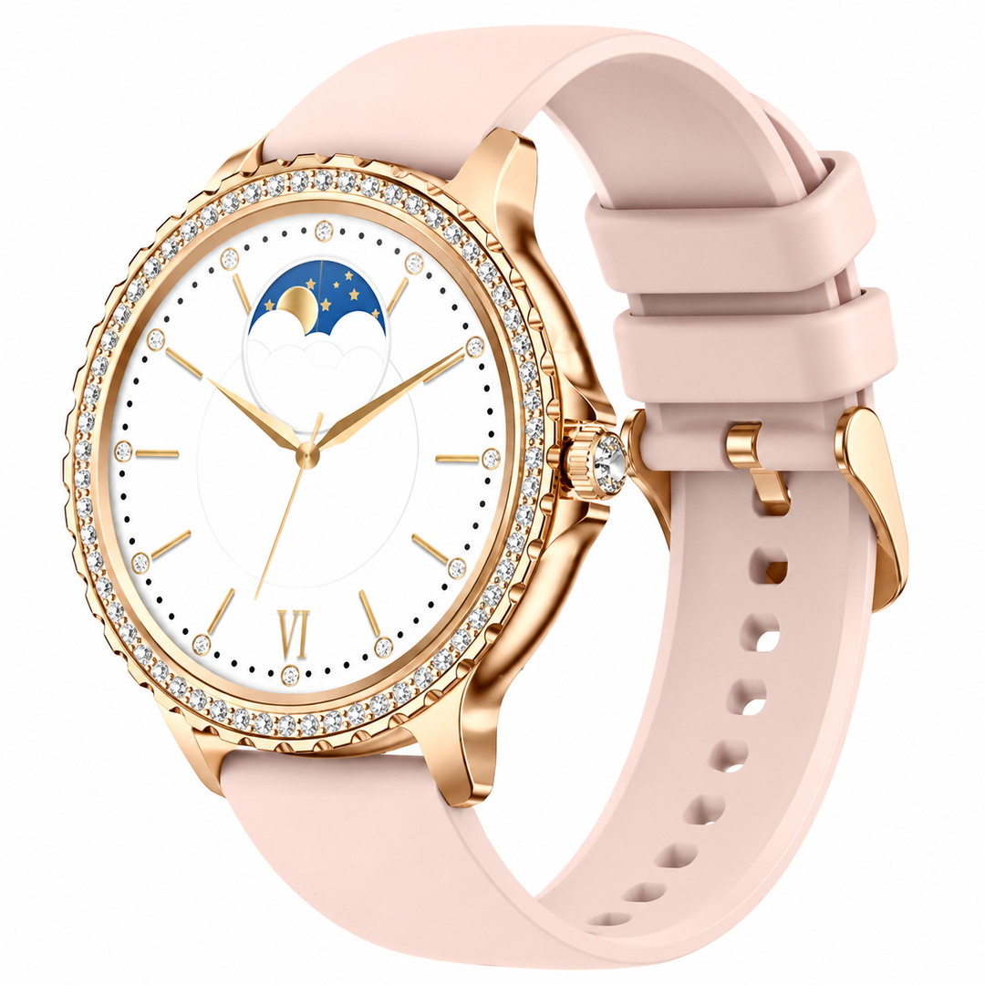 Premium Women Smartwatch Bluetooth Calling 1.32 Inch HD 360x360 IP67 Fitness Tracker Heart Rate Sleep Activity Tracker for iOS Android Daily Use