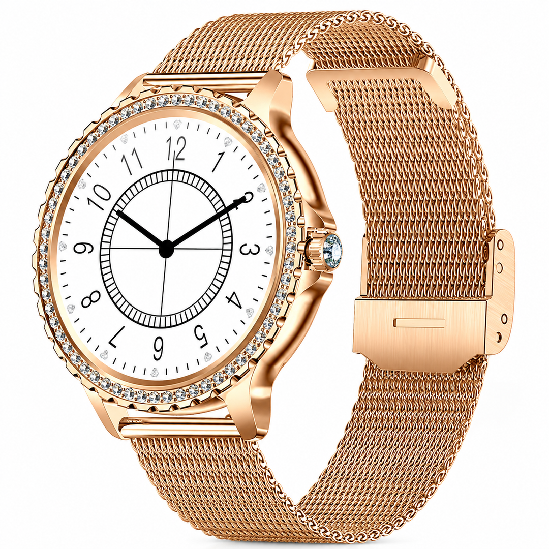 Premium Women Smartwatch Bluetooth Calling 1.32 Inch HD 360x360 IP67 Fitness Tracker Heart Rate Sleep Activity Tracker for iOS Android Daily Use