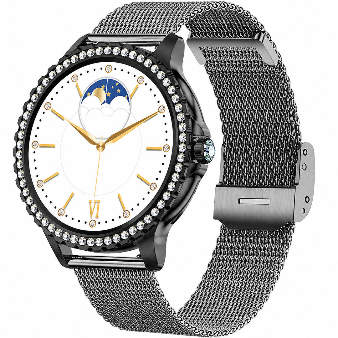 Premium Women Smartwatch Bluetooth Calling 1.32 Inch HD 360x360 IP67 Fitness Tracker Heart Rate Sleep Activity Tracker for iOS Android Daily Use