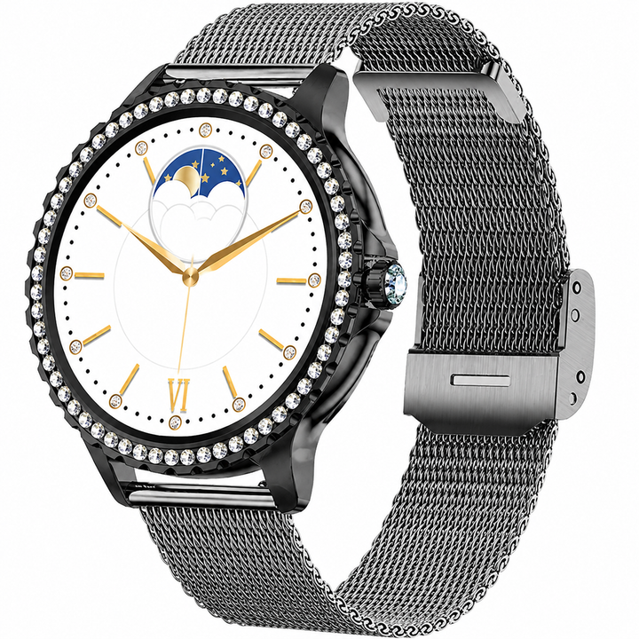 Premium Women Smartwatch Bluetooth Calling 1.32 Inch HD 360x360 IP67 Fitness Tracker Heart Rate Sleep Activity Tracker for iOS Android Daily Use