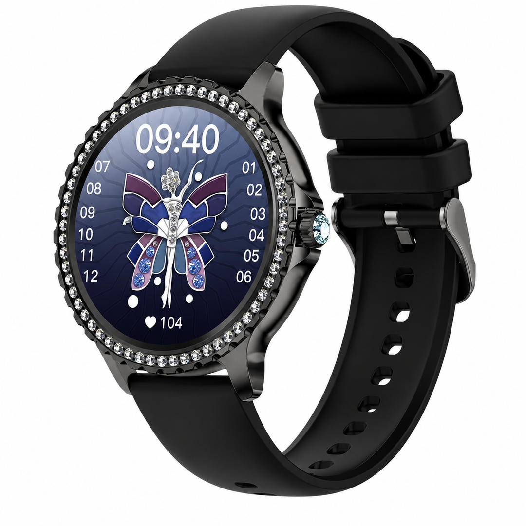 Premium Women's Smartwatch Heart Rate Blood Oxygen Sleep Monitoring Bluetooth Call Diamond Bracelet 1.32 HD Display IP67 Waterproof Fitness Pro