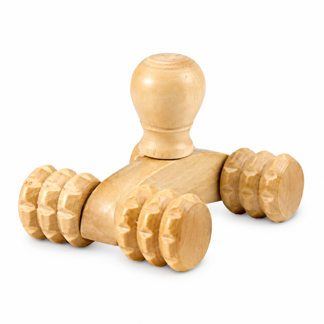 Premium Wooden Foot Massage Roller Reflexology Tool Natural Wood Foot Massager Pain Relief Relaxation Spa Therapy Roller for Plantar Fasciitis Stress Relief