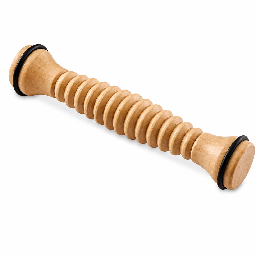 Premium Wooden Foot Massage Roller Reflexology Tool Natural Wood Foot Massager Pain Relief Relaxation Spa Therapy Roller for Plantar Fasciitis Stress Relief