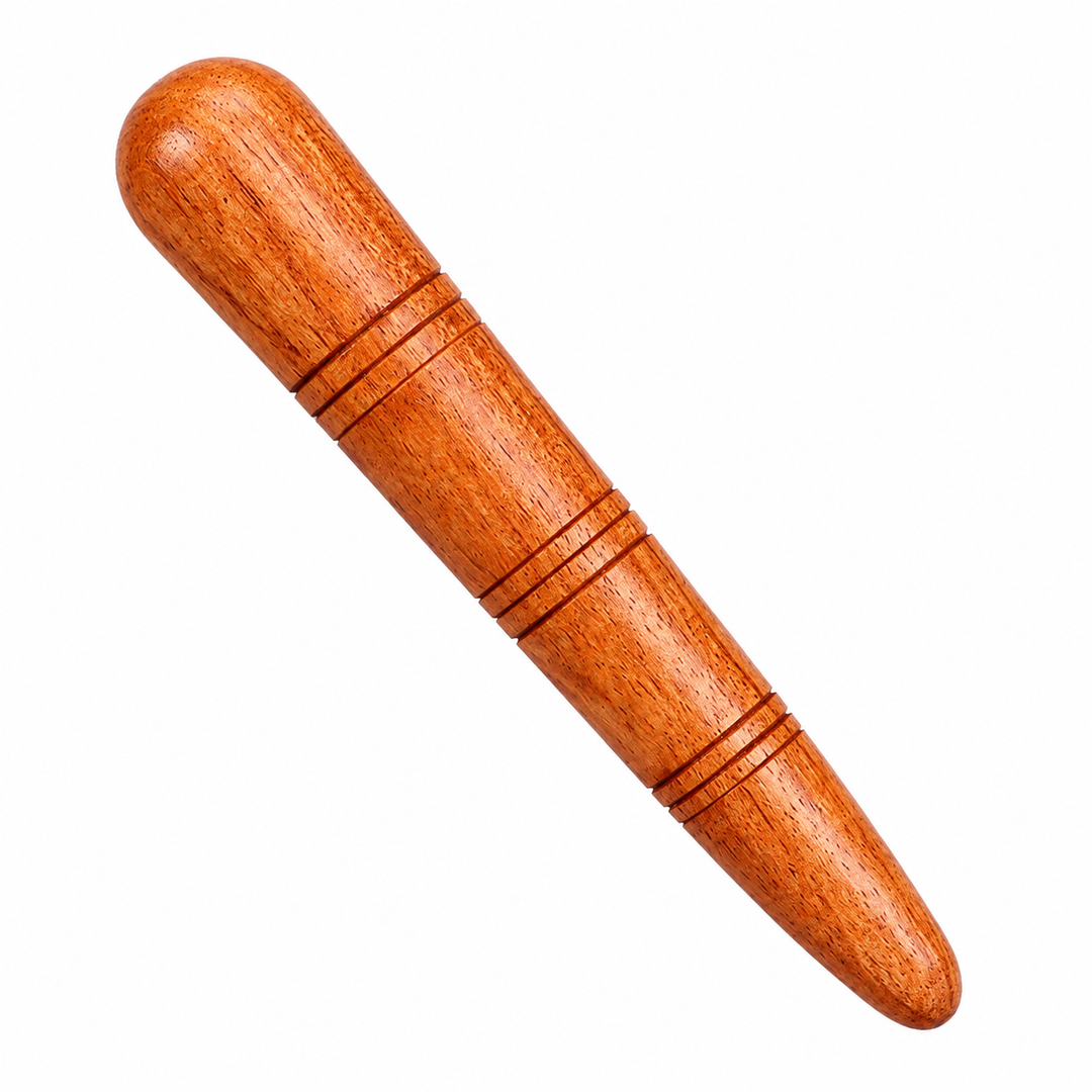 Premium Wooden Massage Roller Stick Natural Wood Body Massager Tool Portable Foot Roller Muscle Relaxation Stick Home Gym Travel Daily Use Comfort