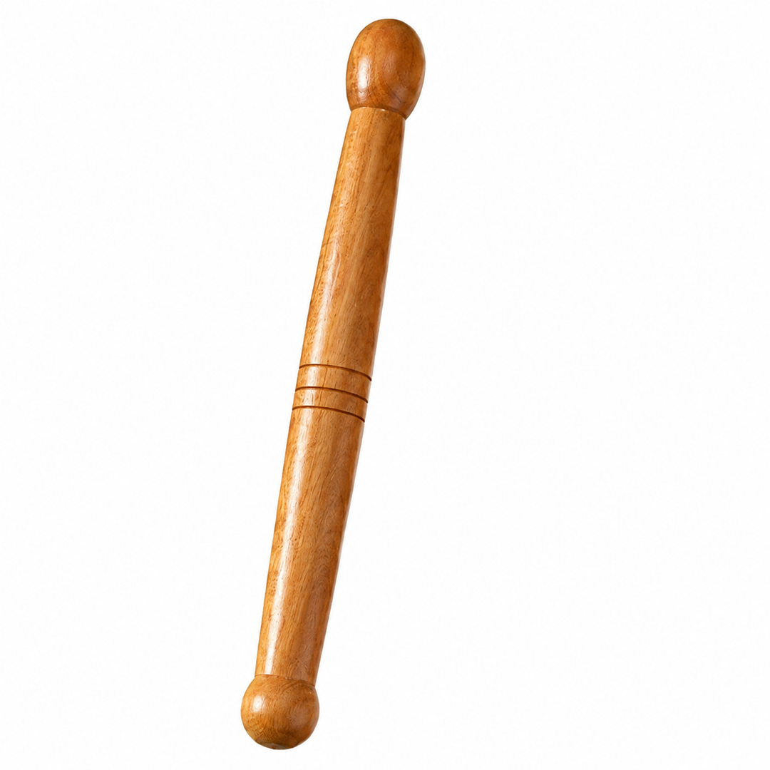 Premium Wooden Massage Roller Stick Natural Wood Body Massager Tool Portable Foot Roller Muscle Relaxation Stick Home Gym Travel Daily Use Comfort