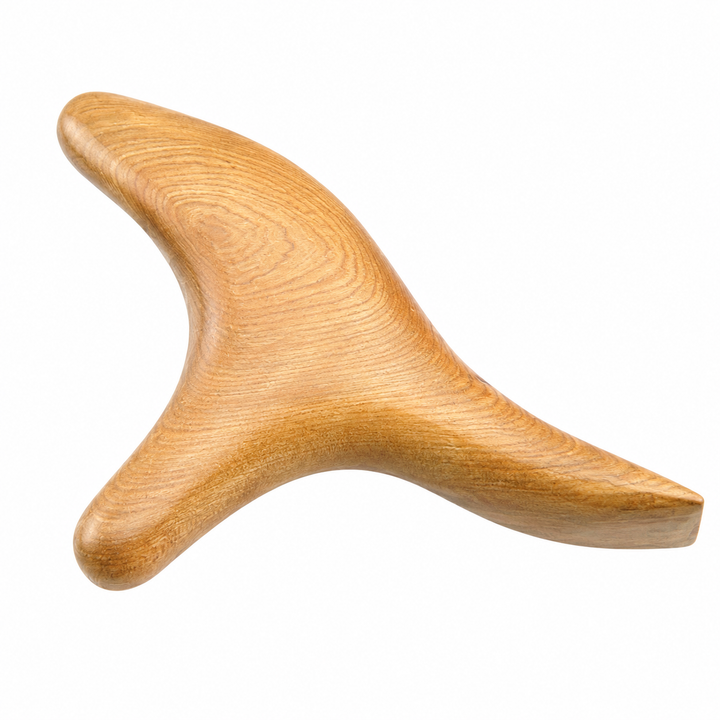 Premium Wooden Massage Tool Set Bamboo Gua Sha Foot Roller Stick Palm Massager Full Body Acupressure Therapy Tools Portable Home Gym Travel Wellness Kit