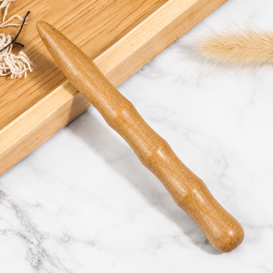 Premium Wooden Spa Massage Roller Stick Muscle Deep Tissue Body Massager Foot Back Cellulite Relief Relaxation Self Care Wellness Therapy Tool