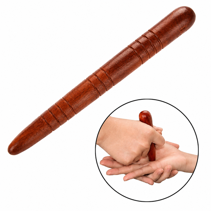Premium Wooden Spa Massage Roller Stick Muscle Deep Tissue Body Massager Foot Back Cellulite Relief Relaxation Self Care Wellness Therapy Tool