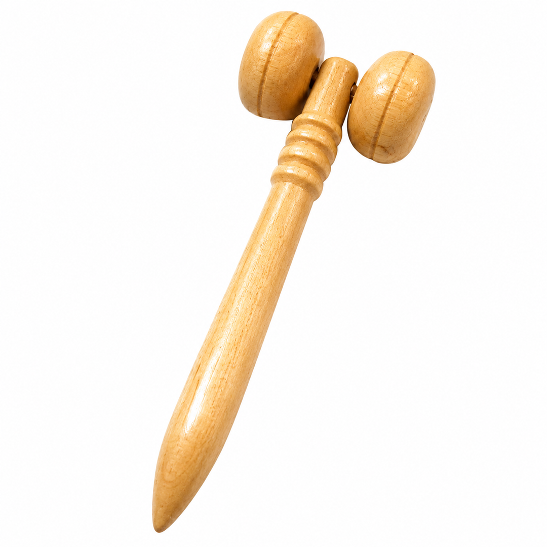 Premium Wooden Spa Massage Roller Stick Muscle Deep Tissue Body Massager Foot Back Cellulite Relief Relaxation Self Care Wellness Therapy Tool