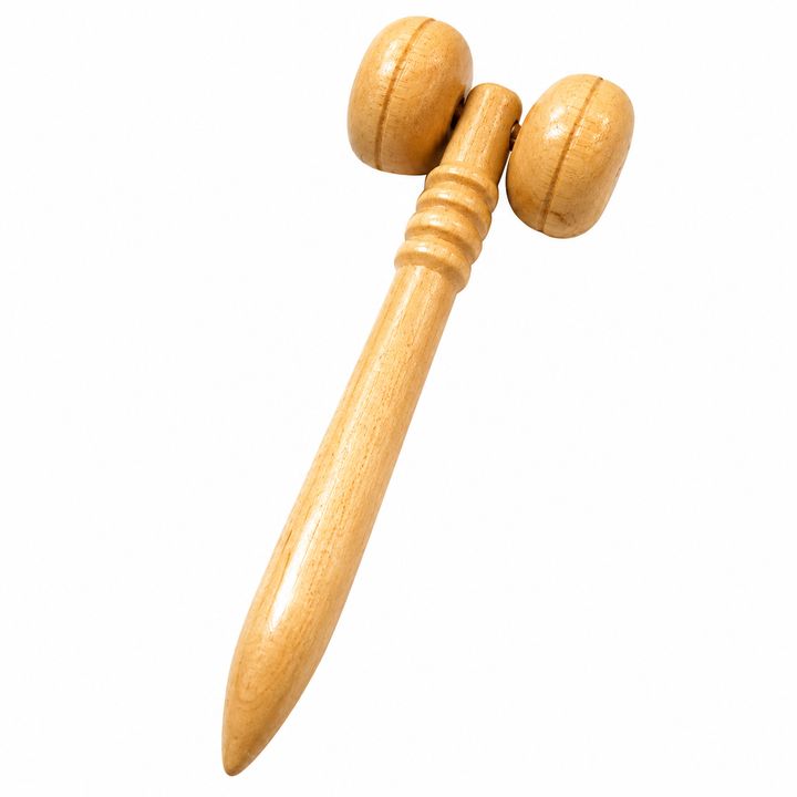 Premium Wooden Spa Massage Roller Stick Muscle Deep Tissue Body Massager Foot Back Cellulite Relief Relaxation Self Care Wellness Therapy Tool