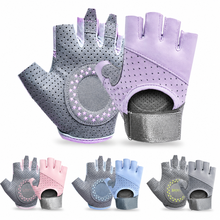 Premium Workout Gloves for Weightlifting Cycling Fitness Breathable Anti Slip Grip Training Gloves Palm Protection Lightweight Gym Gloves Men Women