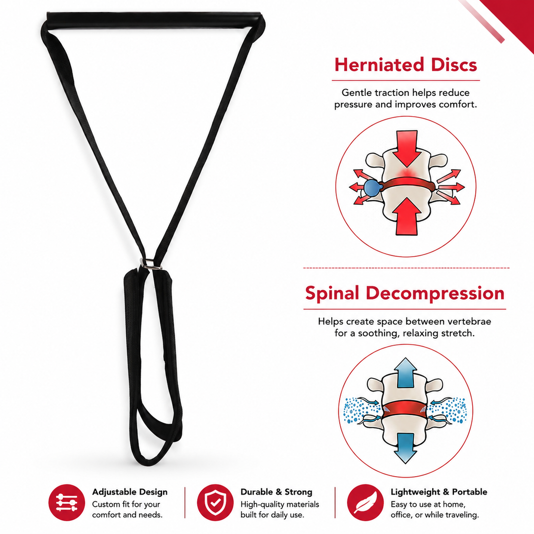 Premium Y Shaped Cervical Traction Belt Neck Support Brace Adjustable Decompression Posture Correction Neck Stretcher Pain Relief Spine Support Device