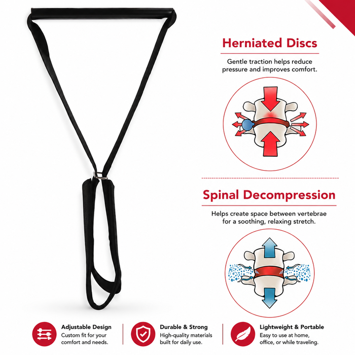 Premium Y Shaped Cervical Traction Belt Neck Support Brace Adjustable Decompression Posture Correction Neck Stretcher Pain Relief Spine Support Device