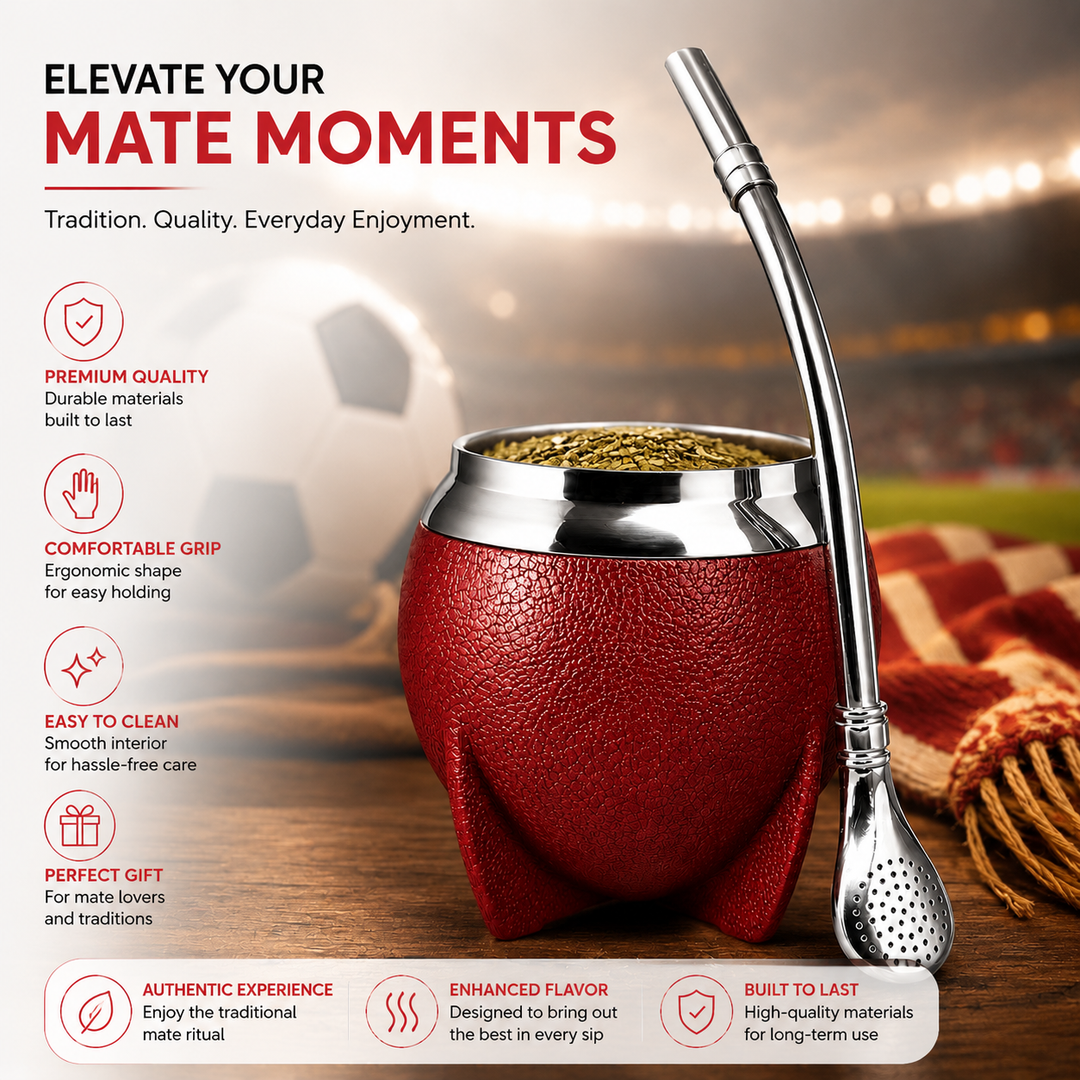 Premium Yerba Mate Gourd Set Insulated Stainless Steel Mate Cup with Bombilla Straw Cleaning Brush 10oz Travel Tea Mug Portable Drinkware Set